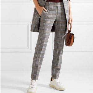 Theory Prince of Wales checked straight-leg pants